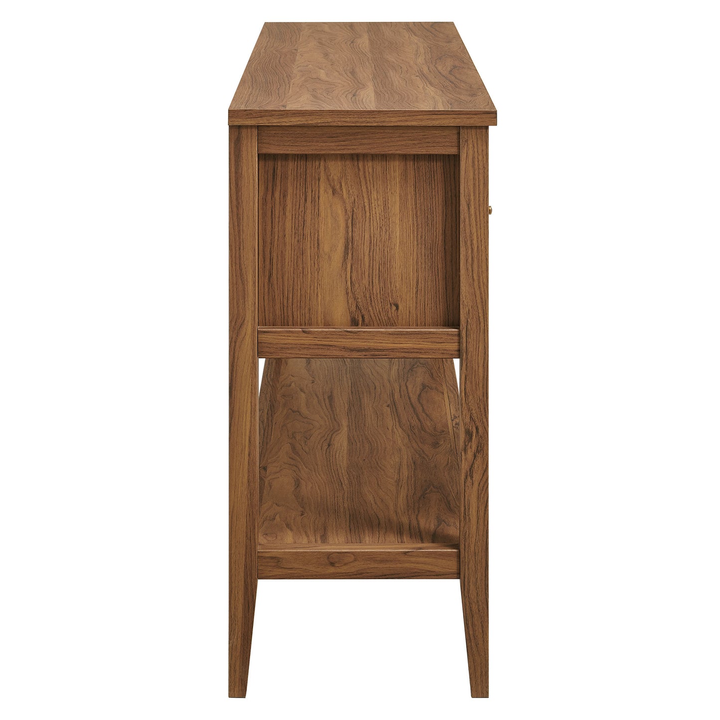 Wren 62 Inch Rattan Console Table in Walnut