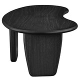 Gamla Kidney-Shaped Free Coffee Table in Black