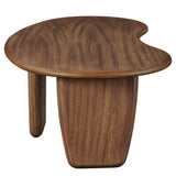 Gamla Kidney-Shaped Free Coffee Table in Walnut