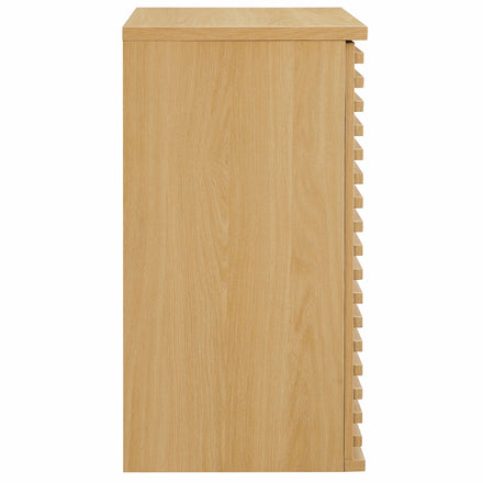 Render Wall Mounted Bathroom Cabinet in Oak