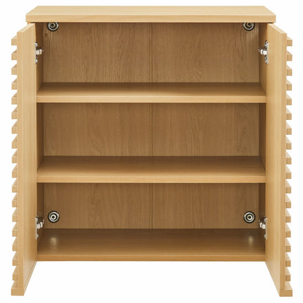 Render Wall Mounted Bathroom Cabinet in Oak