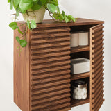 Vera Wall Mounted Bathroom Cabinet in Walnut