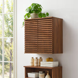 Vera Wall Mounted Bathroom Cabinet in Walnut