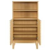 Vera Freestanding Bathroom Storage Cabinet in Oak