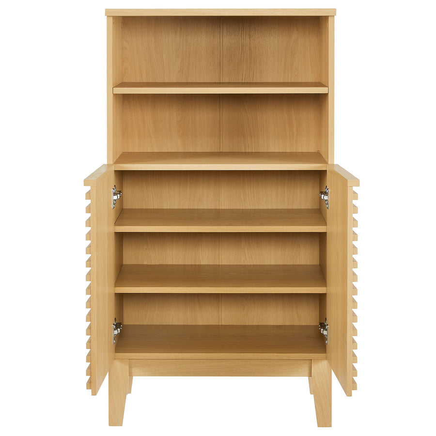 Vera Freestanding Bathroom Storage Cabinet in Oak
