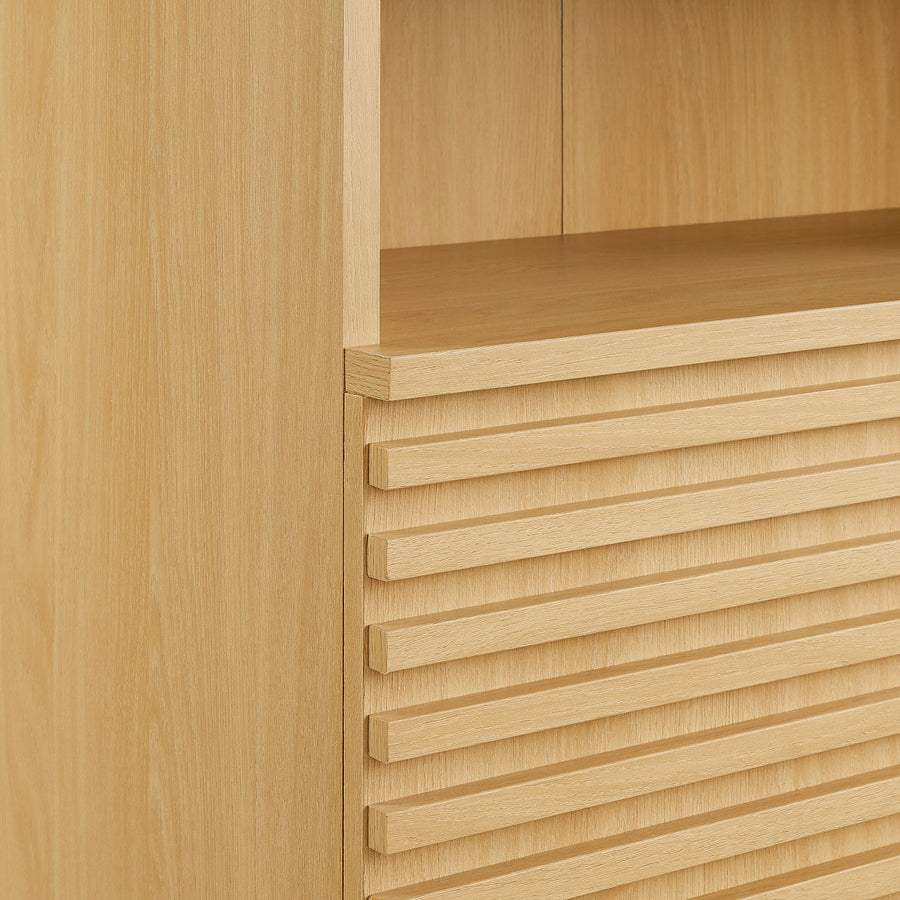 Vera Freestanding Bathroom Storage Cabinet in Oak