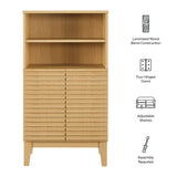 Vera Freestanding Bathroom Storage Cabinet in Oak