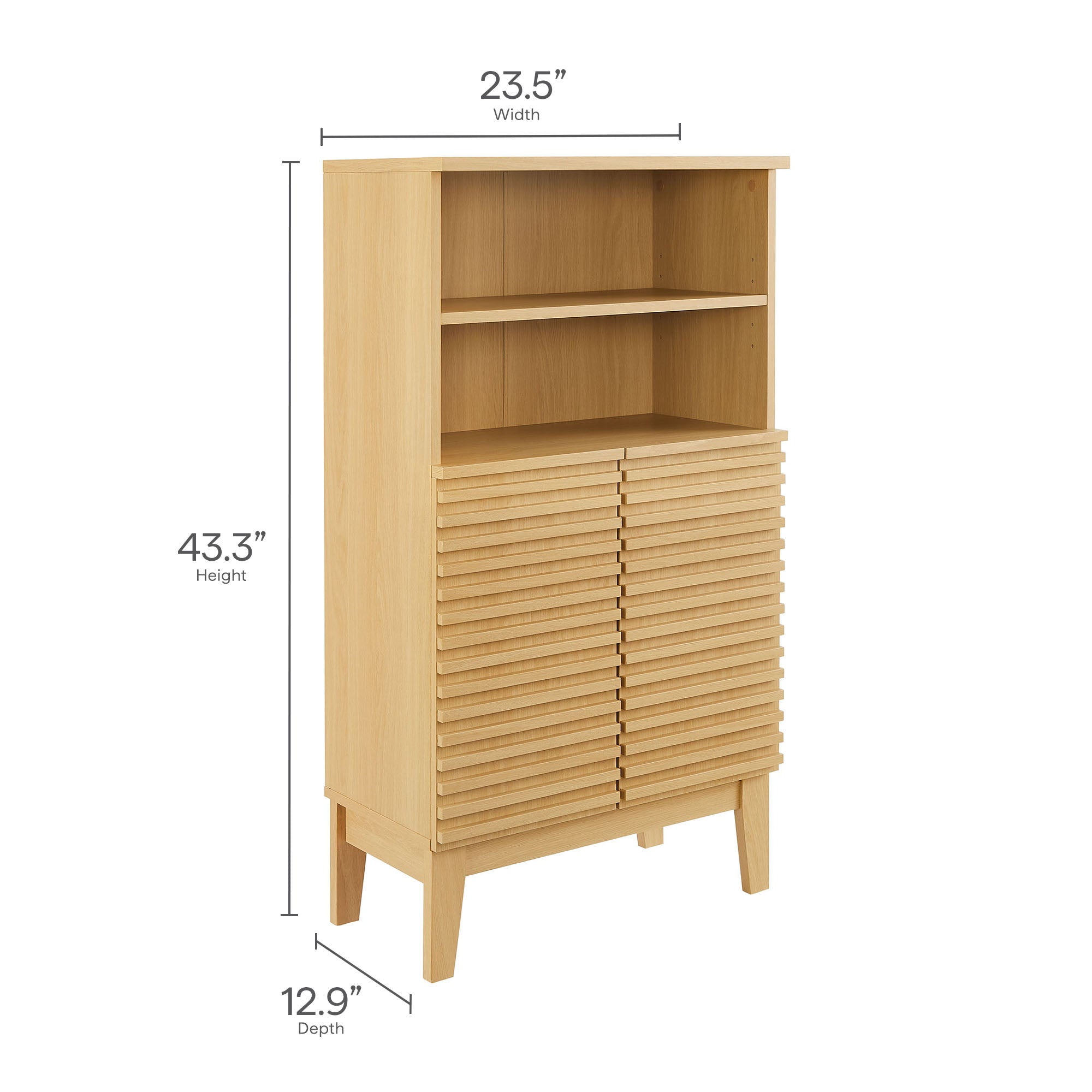 Render Freestanding Bathroom Storage Cabinet by Furniture for America
