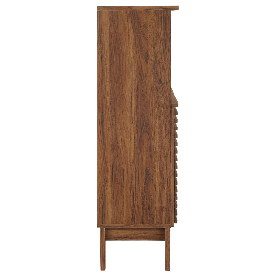 Vera Freestanding Bathroom Storage Cabinet in Walnut