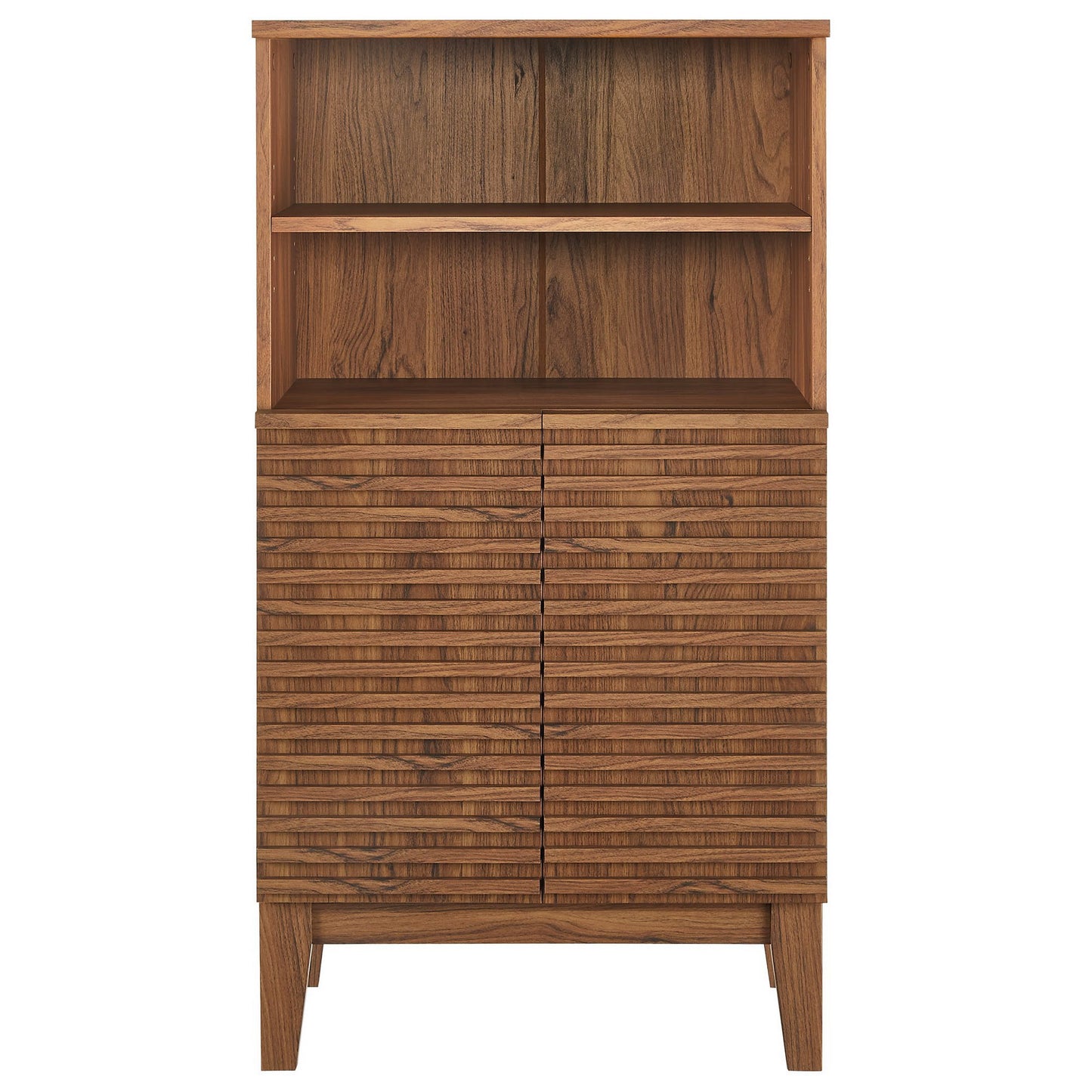 Vera Freestanding Bathroom Storage Cabinet in Walnut