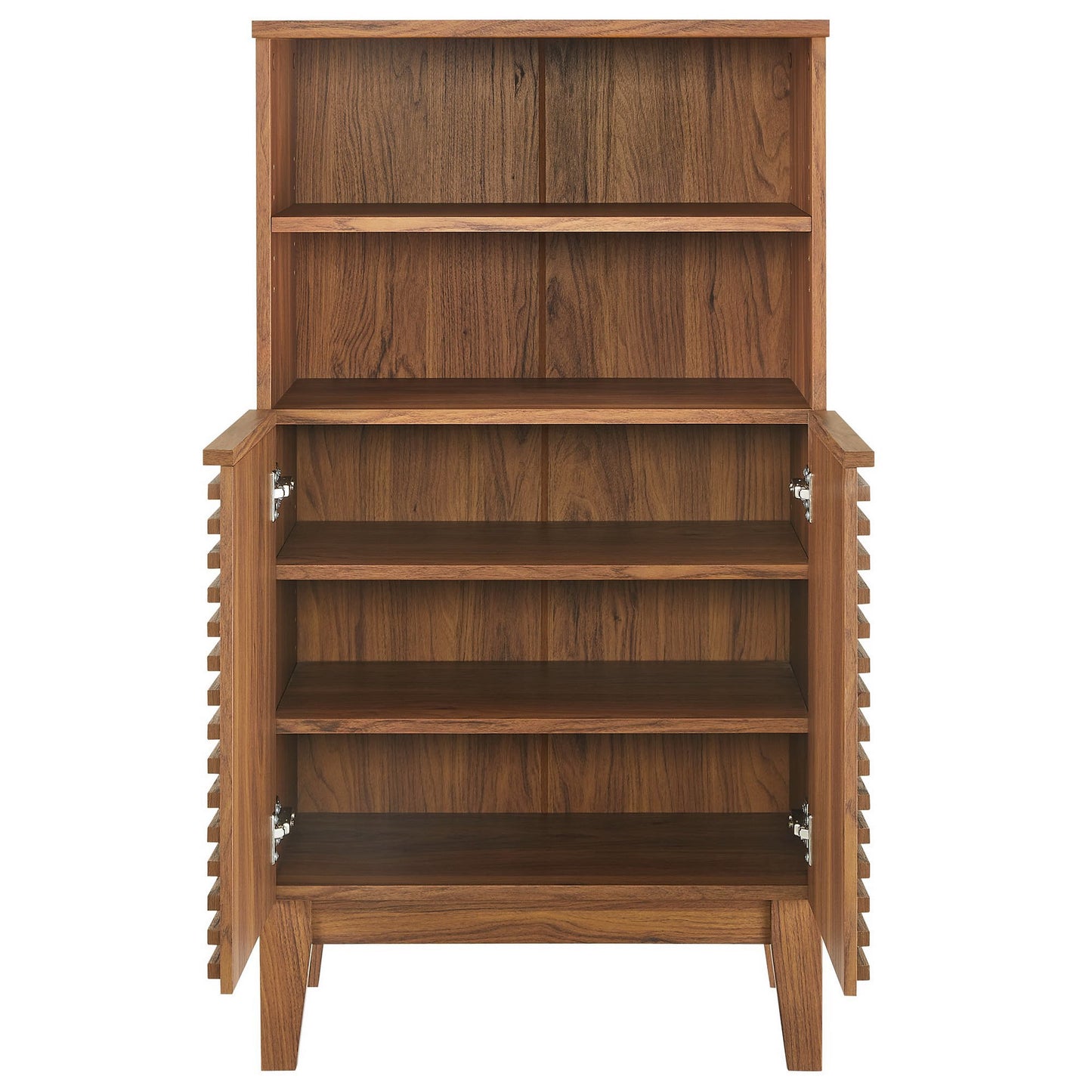 Vera Freestanding Bathroom Storage Cabinet in Walnut