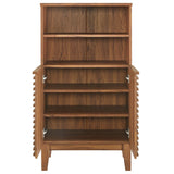 Vera Freestanding Bathroom Storage Cabinet in Walnut