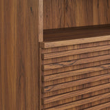 Vera Freestanding Bathroom Storage Cabinet in Walnut