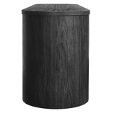 Laurel 71 Inch Oval TV Cabinet in Black