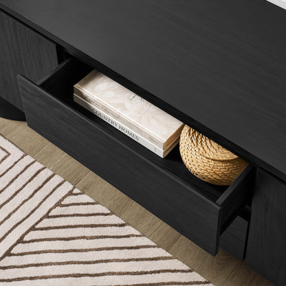 Duval 71 Inch Oval TV Cabinet by Furniture For America