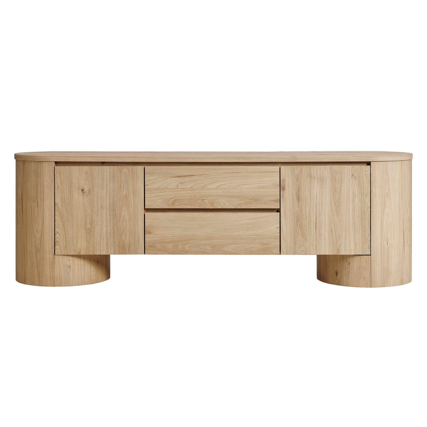 Duval 71 Inch Oval TV Cabinet by Furniture For America