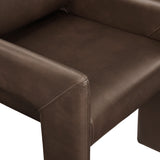 Myrtle Vegan Leather Dining Armchair in Espresso