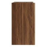 Sol Wave Accent Cabinet in Walnut