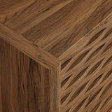 Sol Wave Accent Cabinet in Walnut