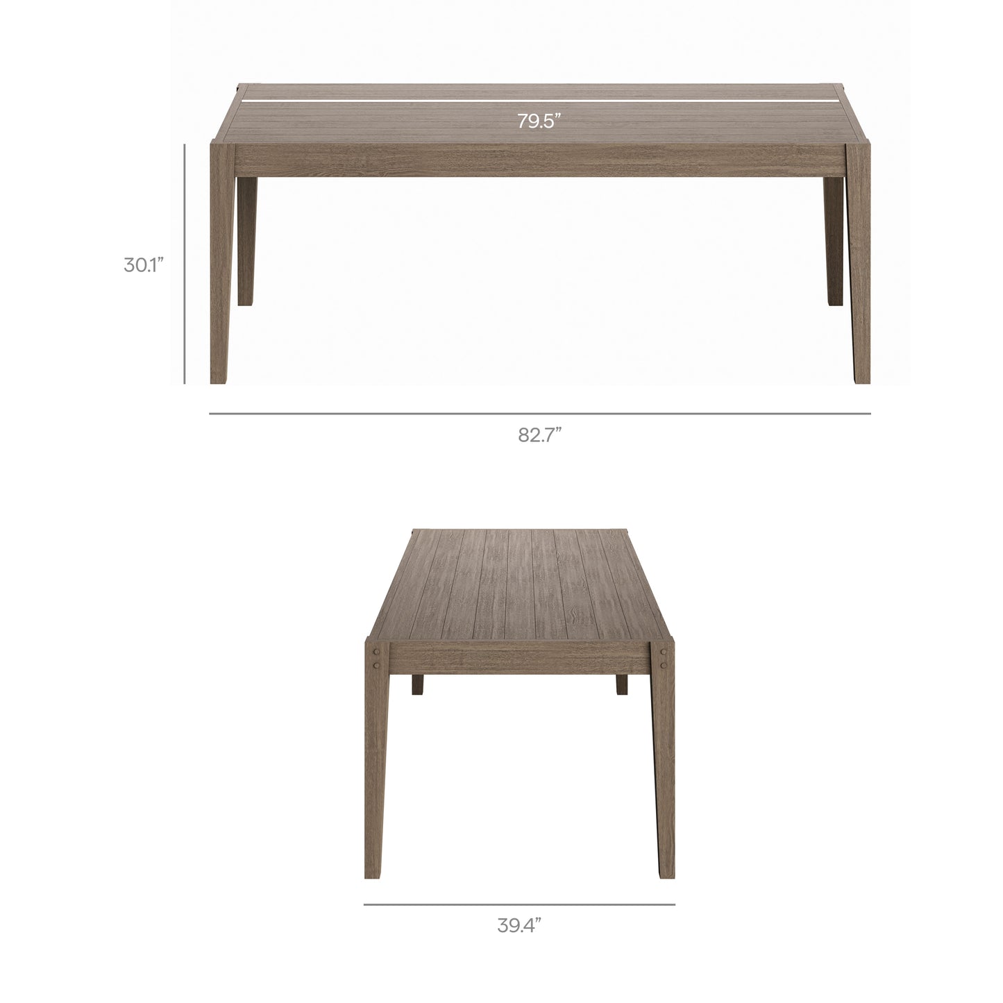 Northlake 7-Piece Outdoor Patio Teak Wood Dining Set by Furniture For America