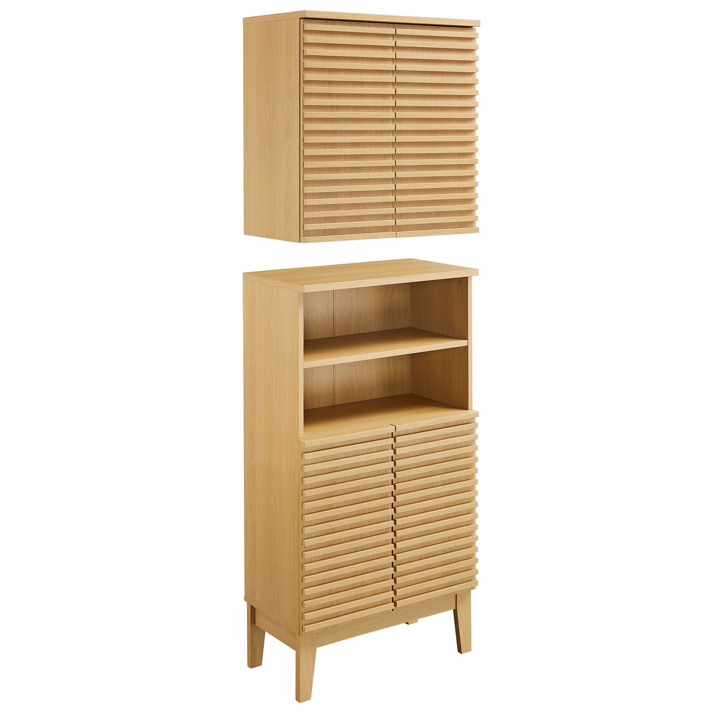 Render Bathroom Cabinet Set by Furniture For America