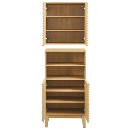 Render Bathroom Cabinet Set in Oak