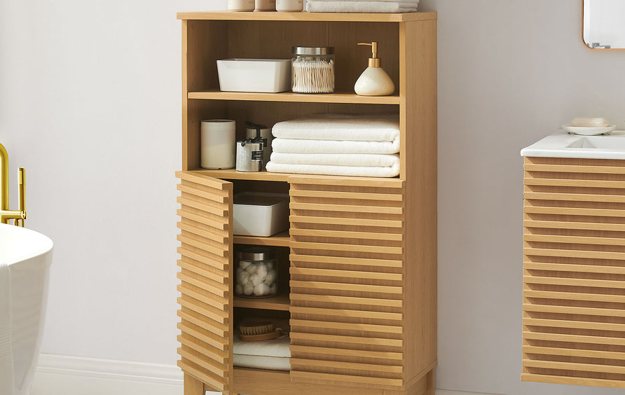 Vera Bathroom Cabinet Set in Oak