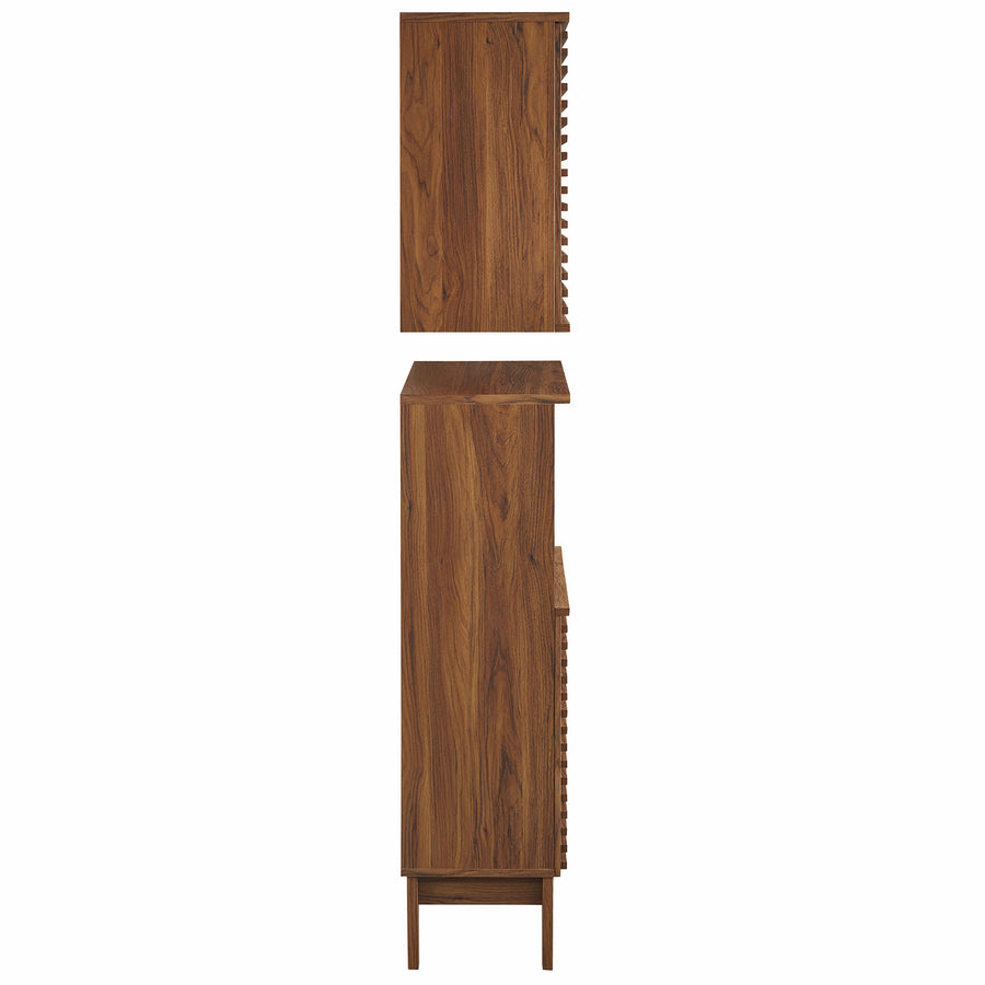 Vera Bathroom Cabinet Set in Walnut