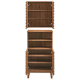Vera Bathroom Cabinet Set in Walnut