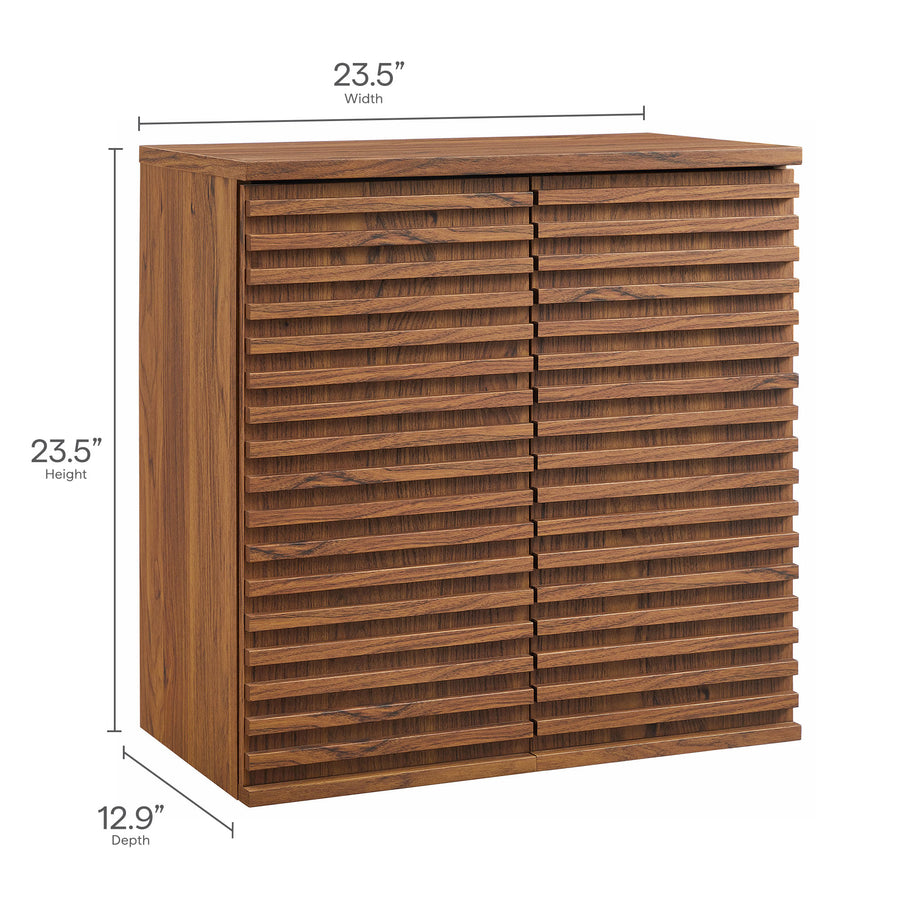 Vera Bathroom Cabinet Set in Walnut