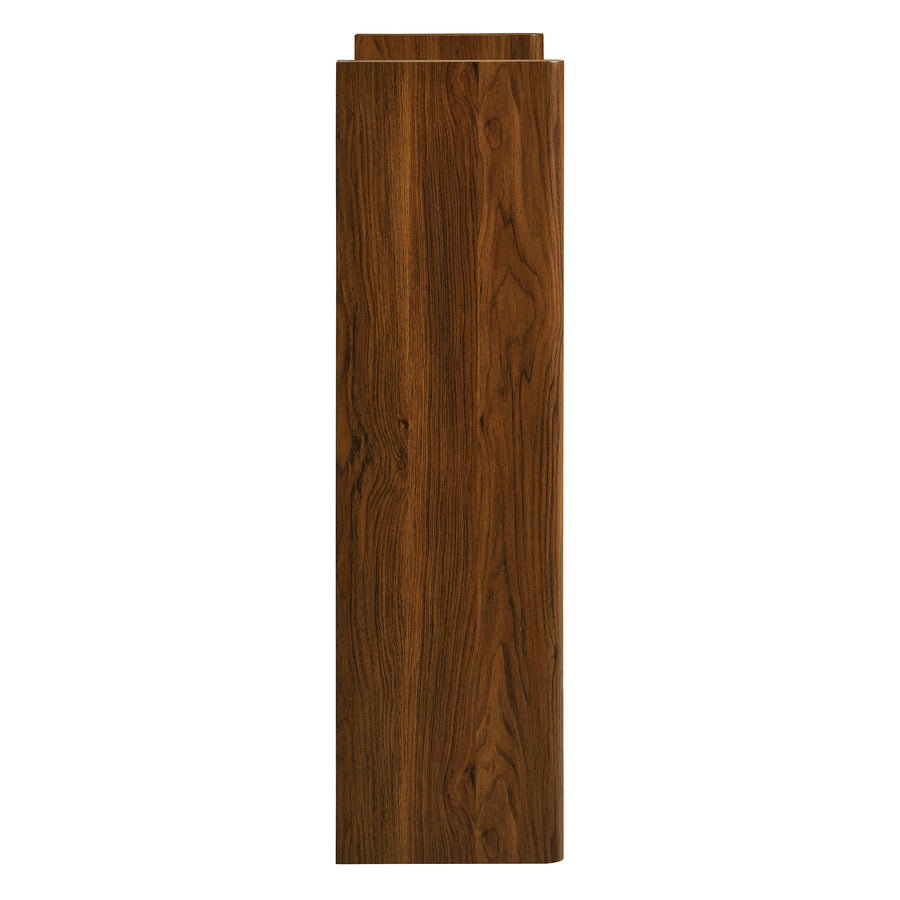 Sol Wave Shoe Cabinet in Walnut