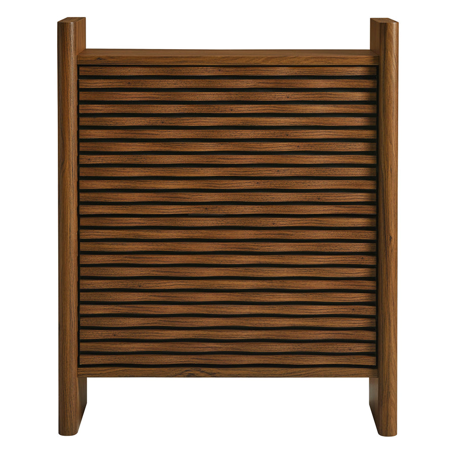 Sol Wave Shoe Cabinet in Walnut