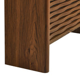 Sol Wave Shoe Cabinet in Walnut