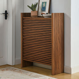Sol Wave Shoe Cabinet in Walnut