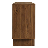 Hammerfest 59 Inch 4 Door Geometric Sideboard in Walnut