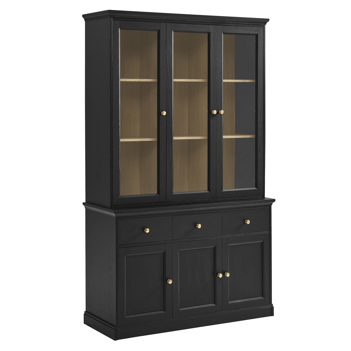 Amara 79 Inch Large Storage Display Cabinet by Furniture for America