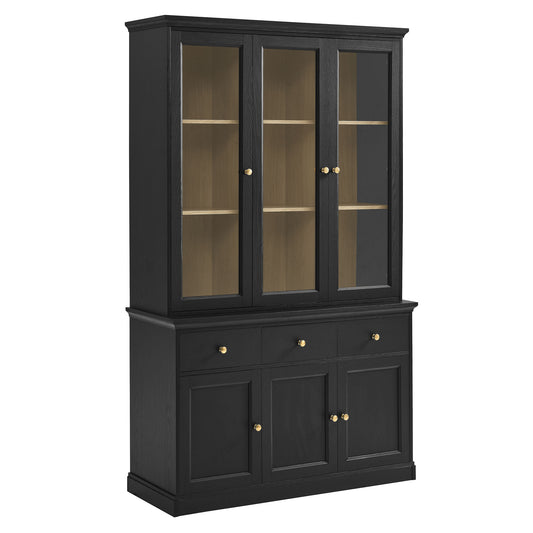 Amara 79 Inch Large Storage Display Cabinet by Furniture for America