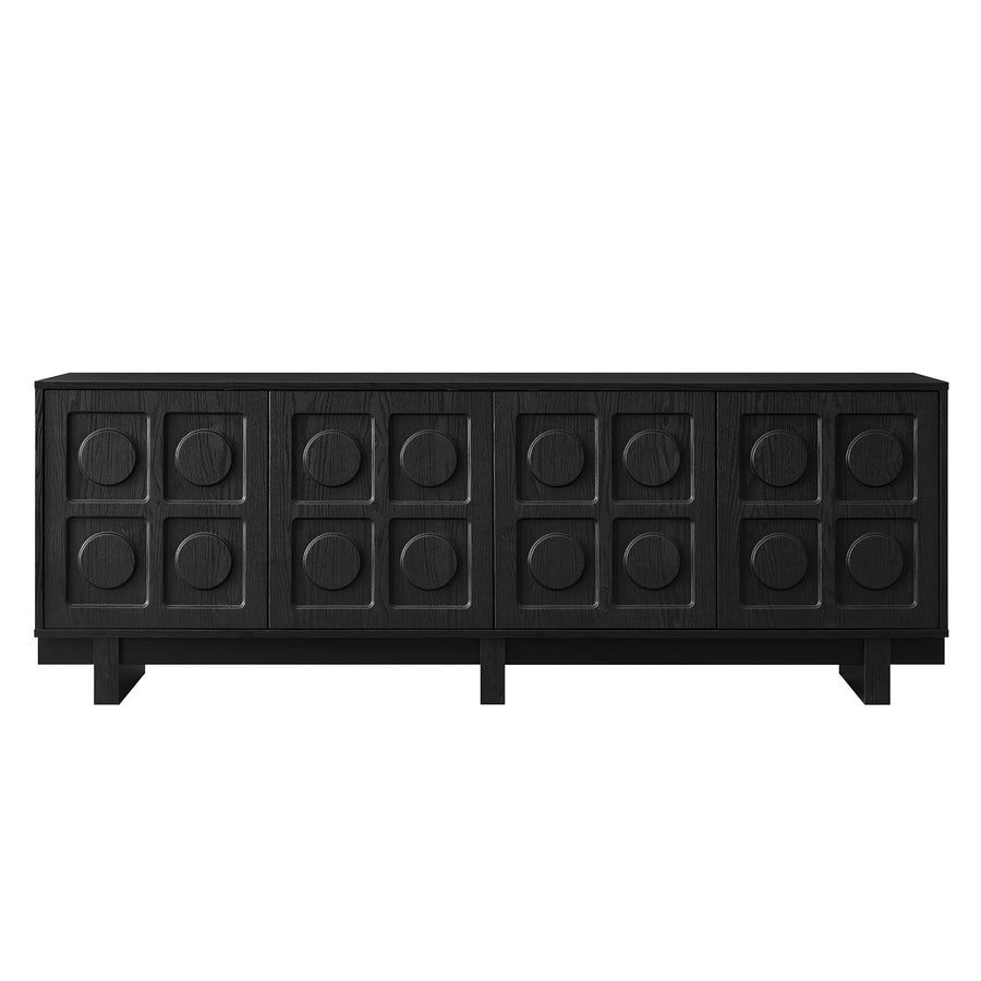 Segovia 71 Inch TV Stand in Black