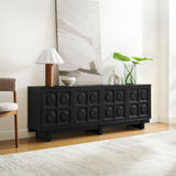 Segovia 71 Inch TV Stand in Black