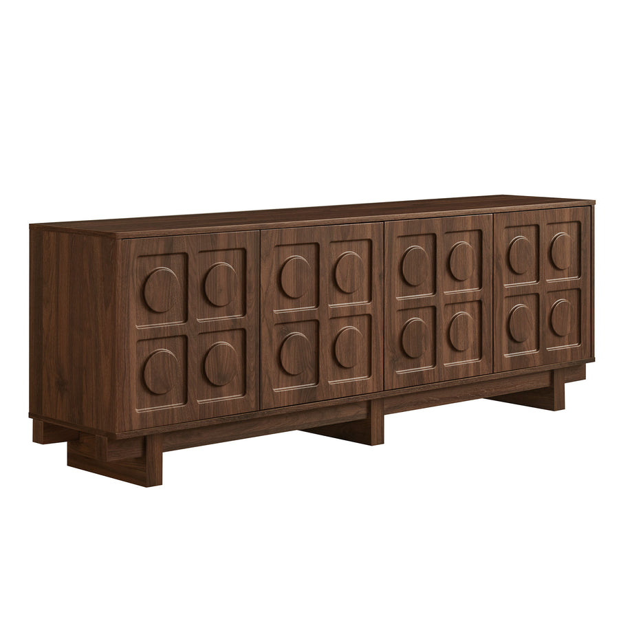 Segovia 71 Inch TV Stand in Walnut