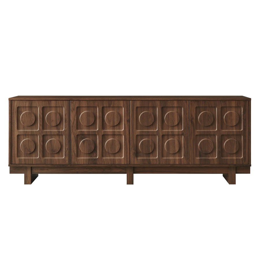 Segovia 71 Inch TV Stand in Walnut