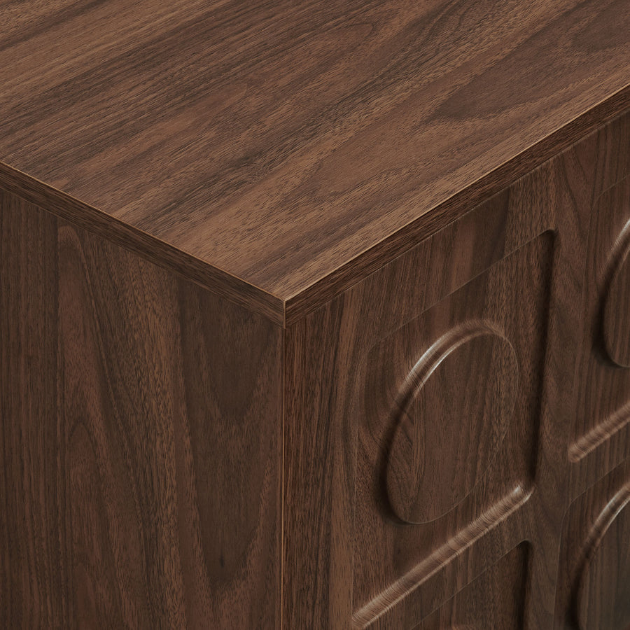 Segovia 71 Inch TV Stand in Walnut