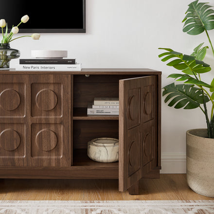 Knox 71 Inch TV Stand in Walnut