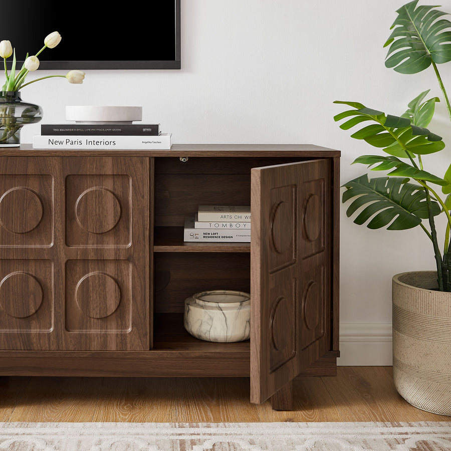 Segovia 71 Inch TV Stand in Walnut