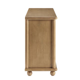 Peniscola 71 Inch Oak Wood Seagrass Sideboard in Oak