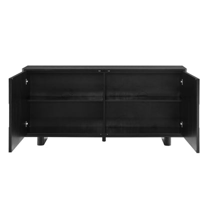 Foundry 71" Woven Design Buffet Storage Cabinet by Furniture for America
