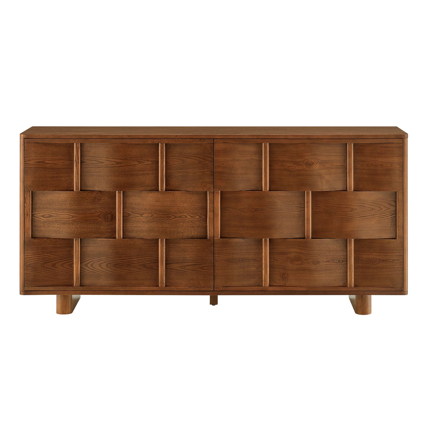 Foundry 71" Woven Design Buffet Storage Cabinet by Furniture for America