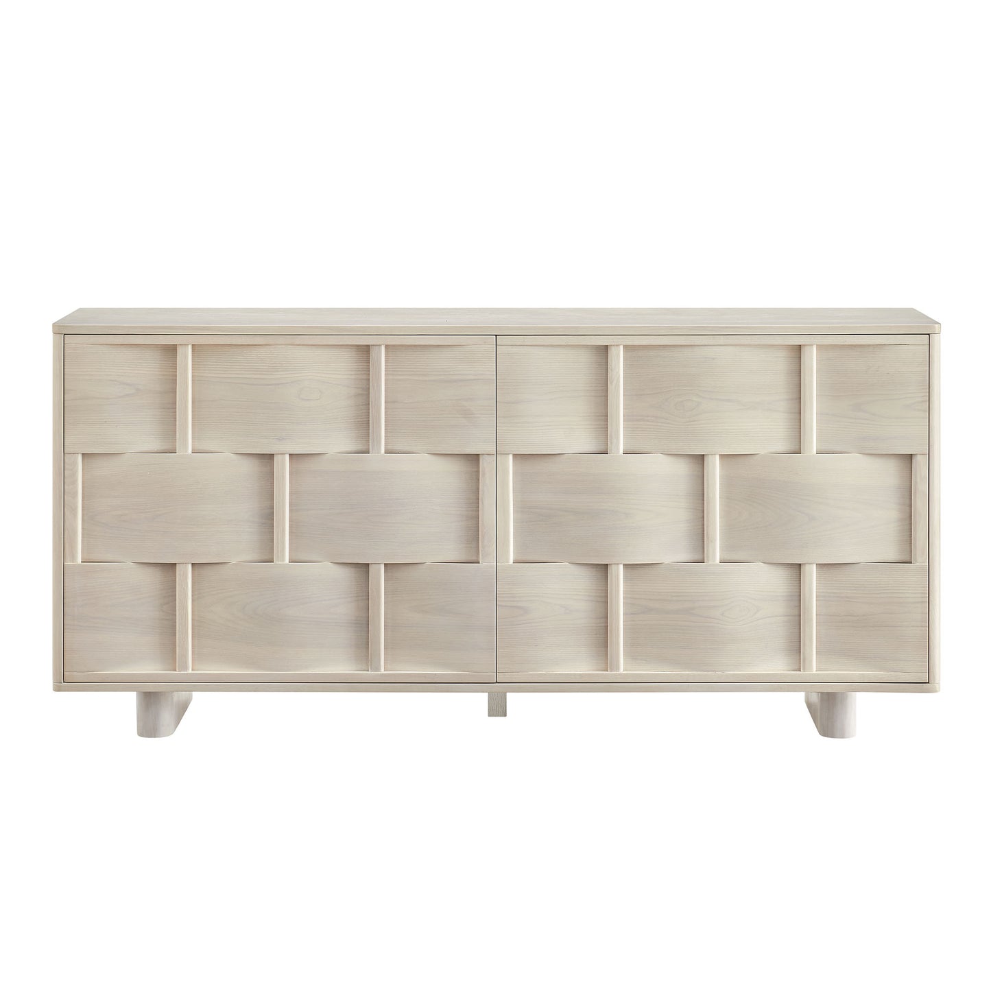Foundry 71" Woven Design Buffet Storage Cabinet by Furniture for America