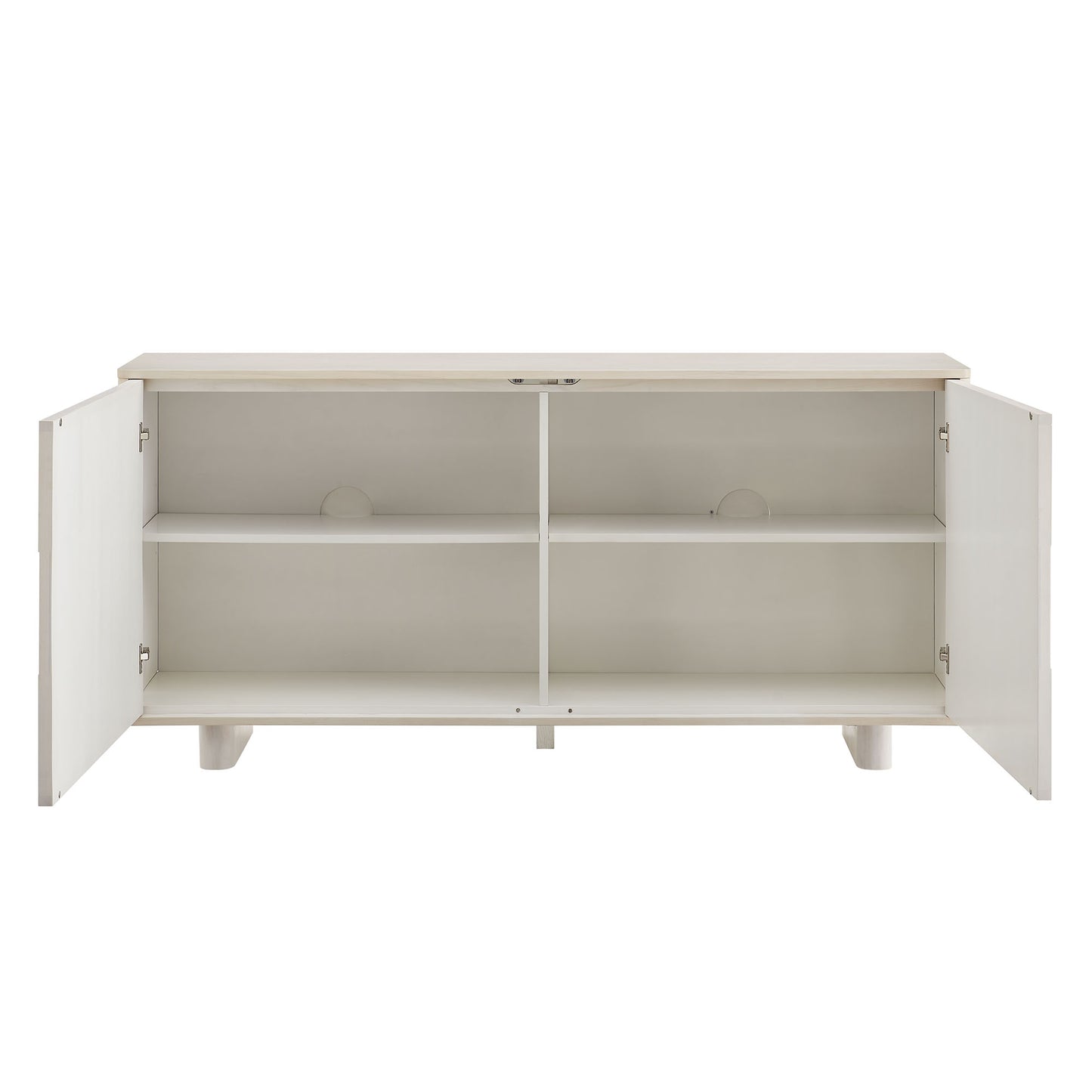 Foundry 71" Woven Design Buffet Storage Cabinet by Furniture for America