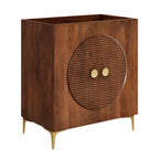 Vernon 30" Fluted Wood Vanity Cabinet Without Sink by Furniture for America